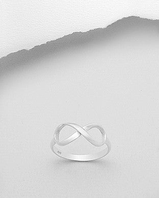 INFINITY RING .925 STERLING SILVER